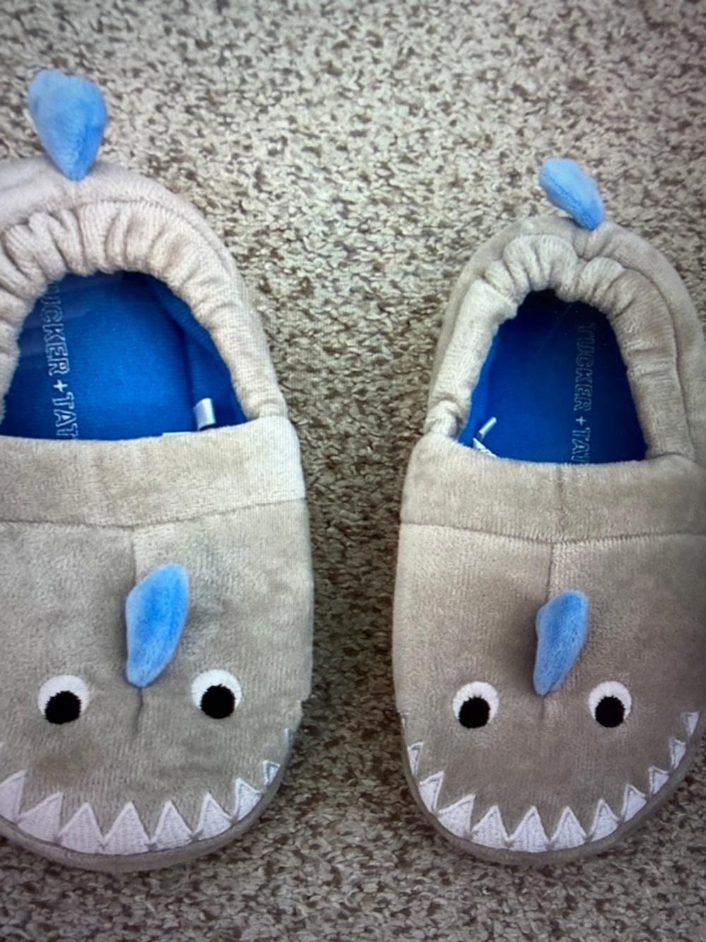 Tucker and Tate shark slippers, 11